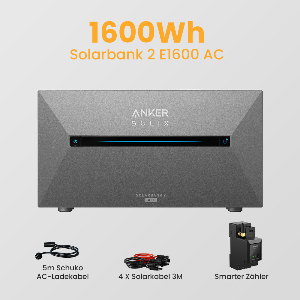 Anker Solarbank 2 E1600 AC + Smarter Zähler