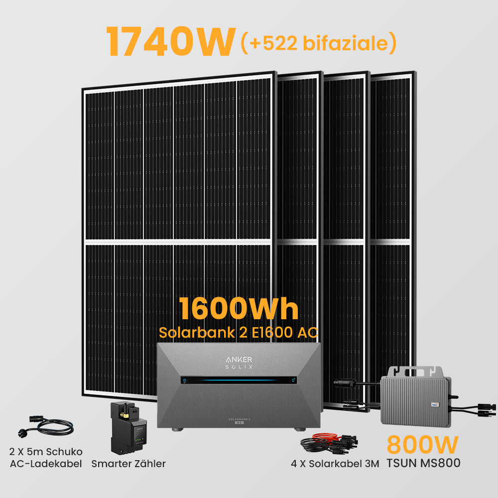 Anker Solarbank 2 E1600 AC + Smarter Zähler