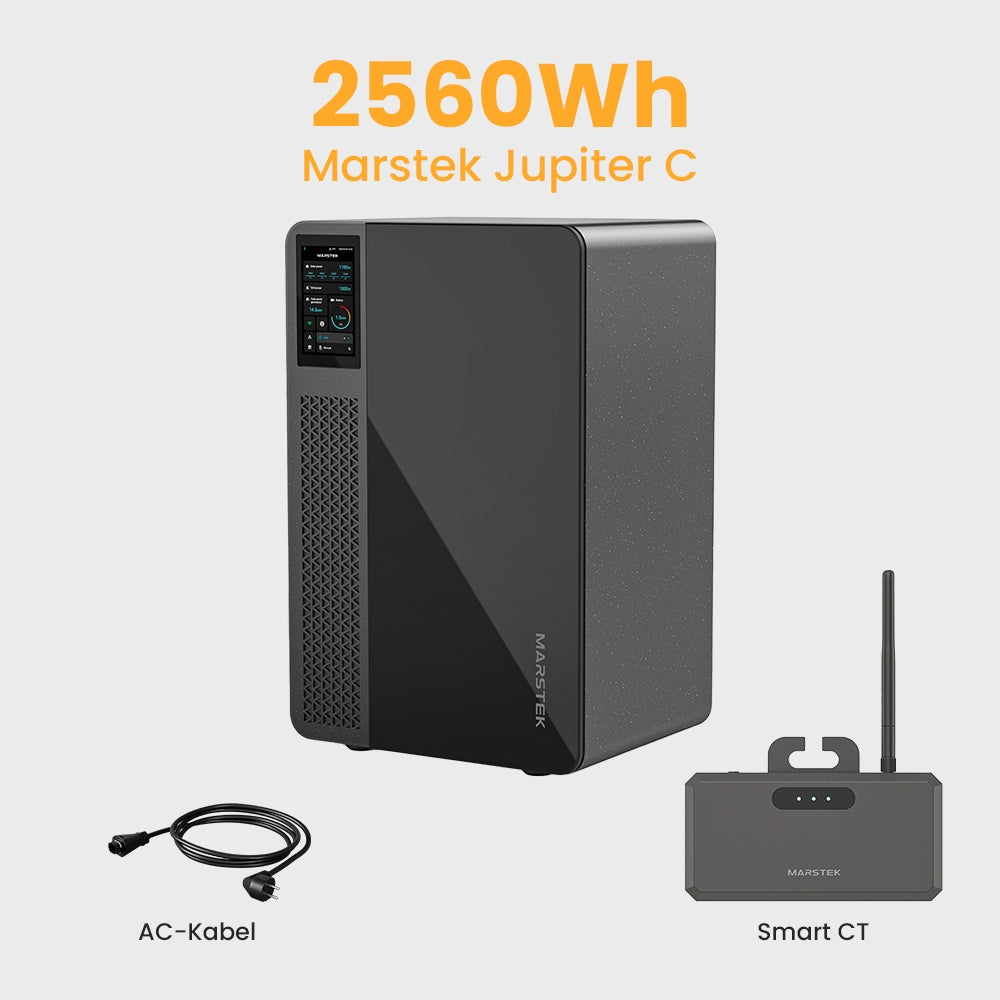 Marstek Jupiter C All-in-One Solarspeicher 2560Wh, 800W integriert Wechselrichter,  für Balkonkraftwerk