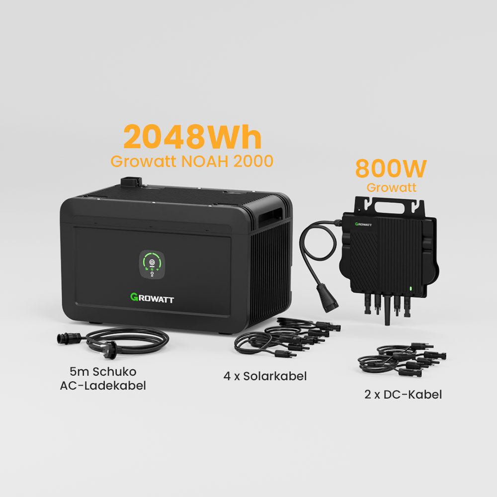 Growatt NOAH 2000 Balkonkraft Batteriespeicher Sonderangebot