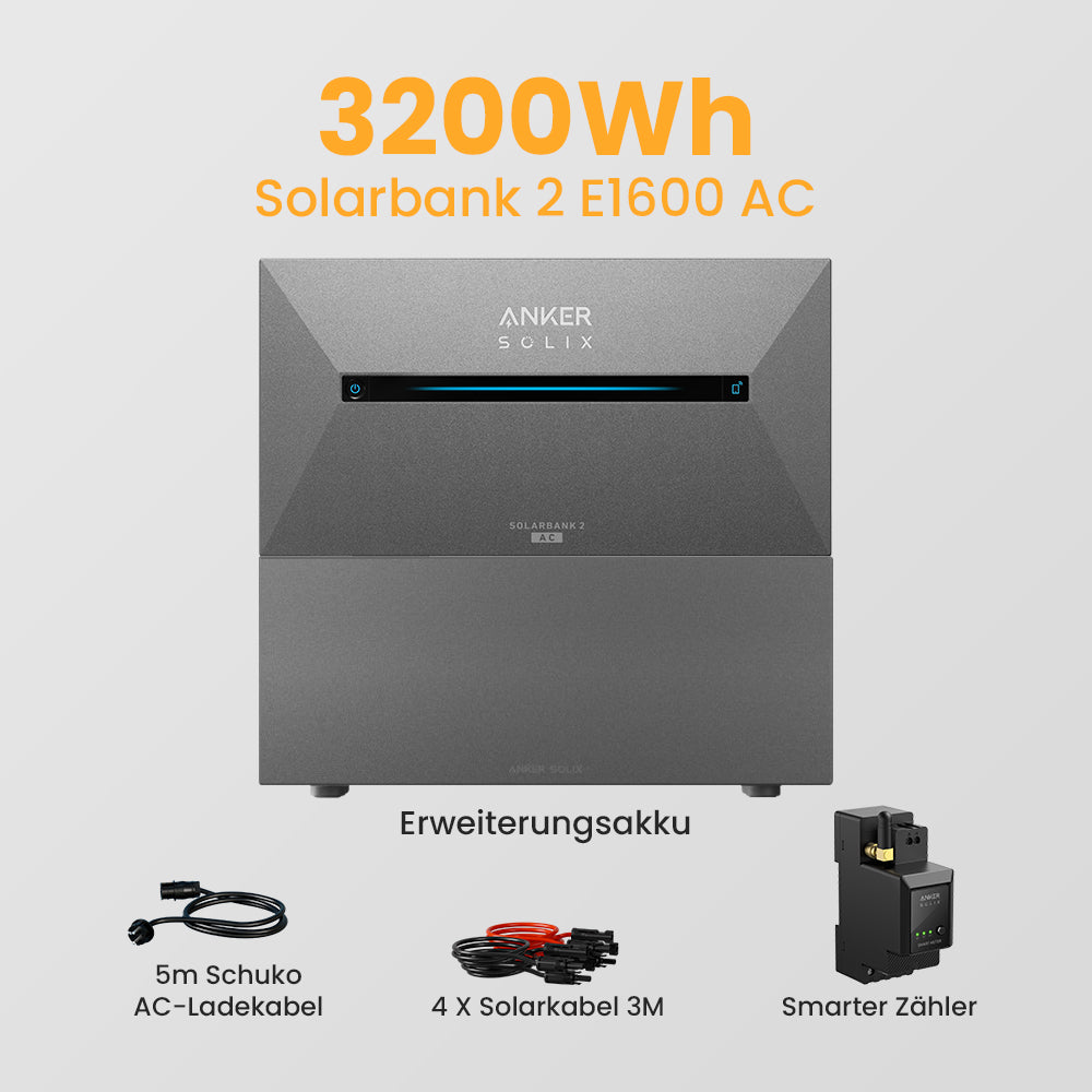 Anker Solarbank 2 E1600 AC + Smarter Zähler