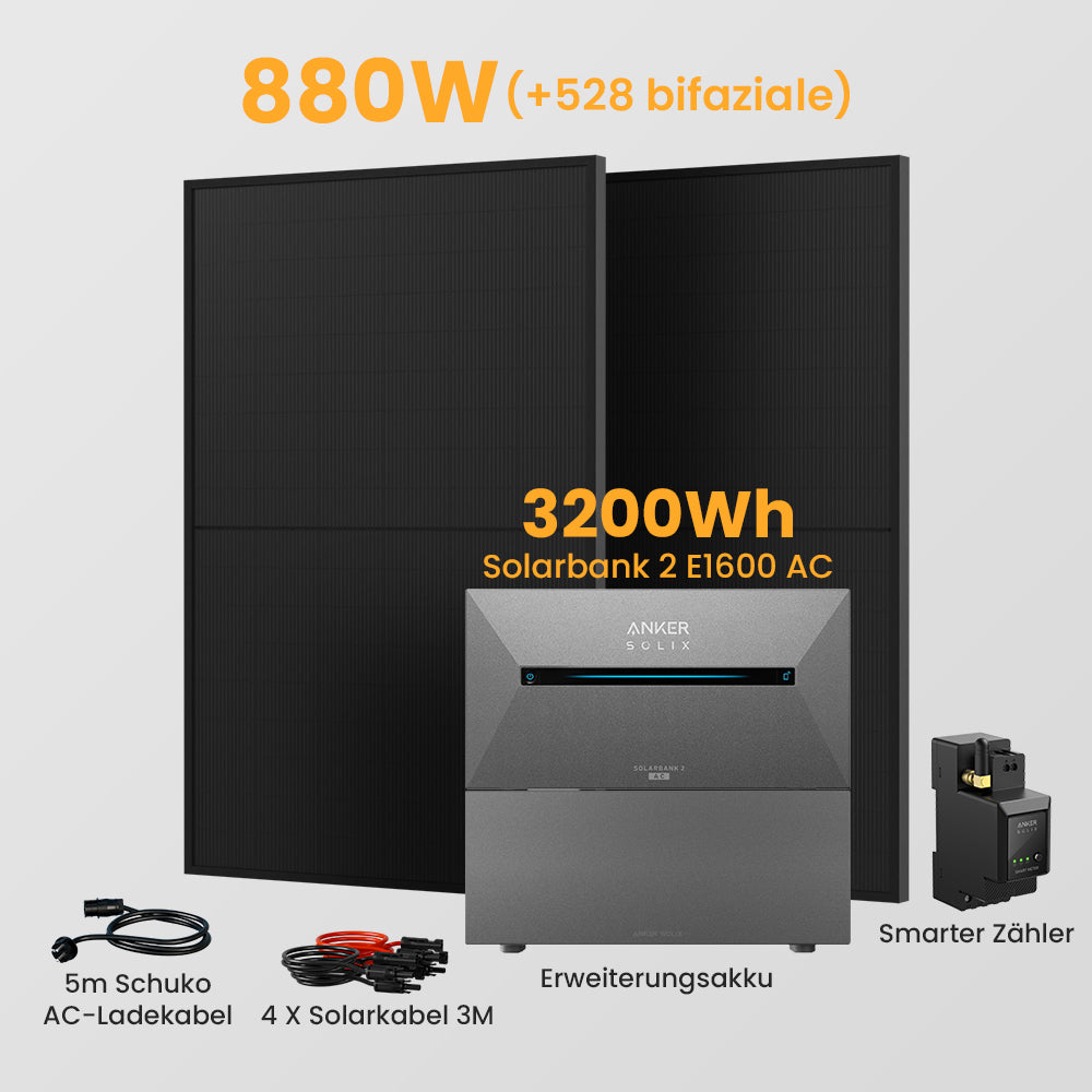 Anker Solarbank 2 E1600 AC + Smarter Zähler