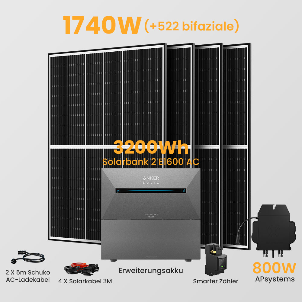 Anker Solarbank 2 E1600 AC + Smarter Zähler