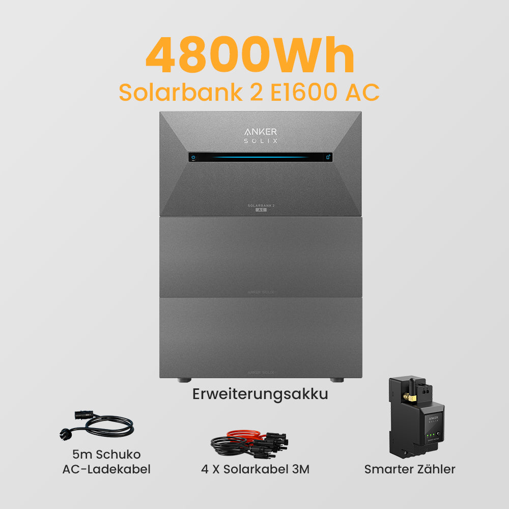 Anker Solarbank 2 E1600 AC + Smarter Zähler