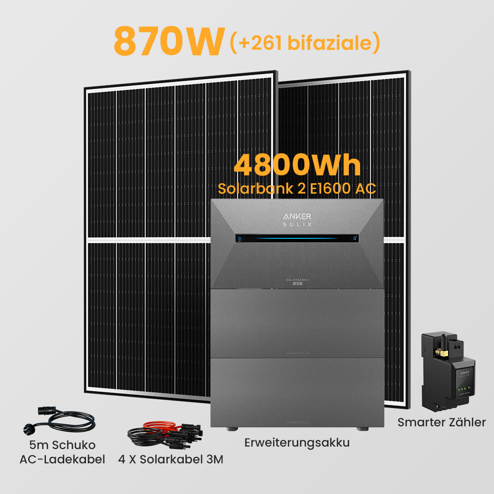 Anker Solarbank 2 E1600 AC + Smarter Zähler