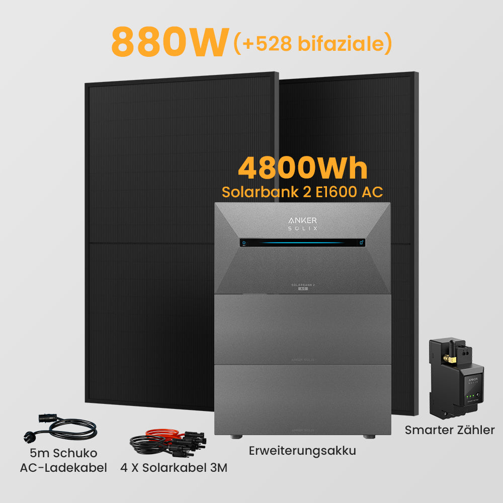 Anker Solarbank 2 E1600 AC + Smarter Zähler