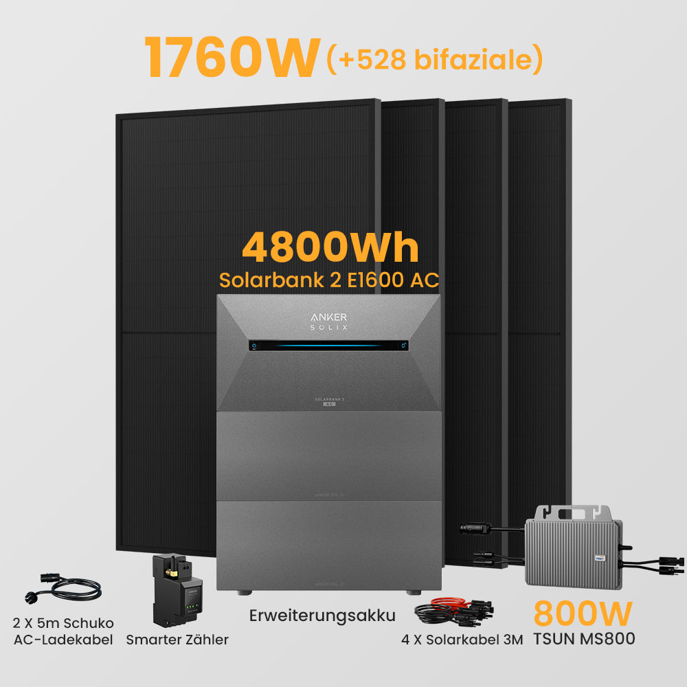 Anker Solarbank 2 E1600 AC + Smarter Zähler