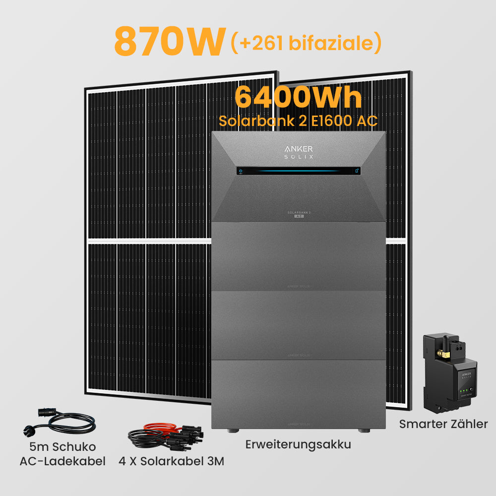 Anker Solarbank 2 E1600 AC + Smarter Zähler