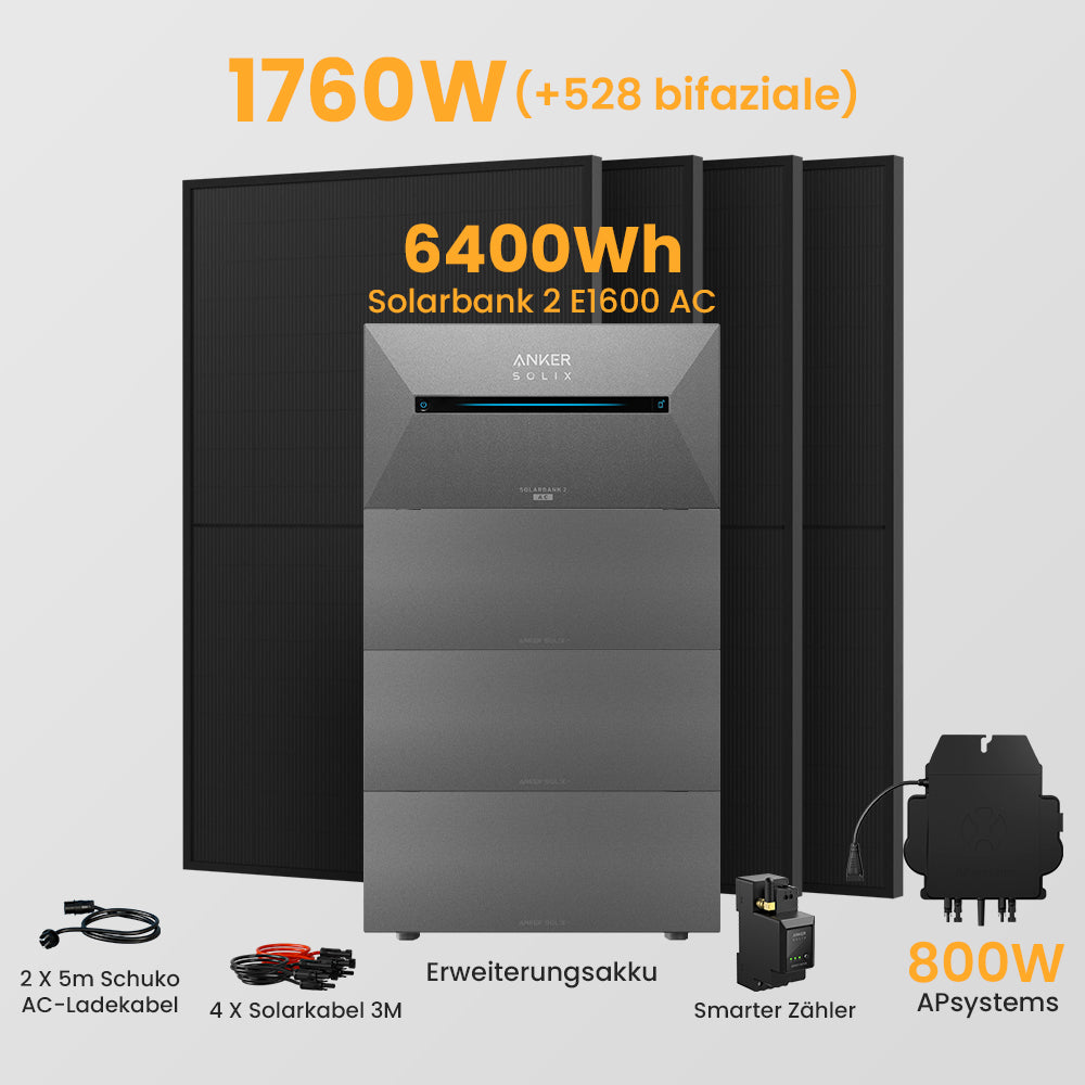 Anker Solarbank 2 E1600 AC + Smarter Zähler