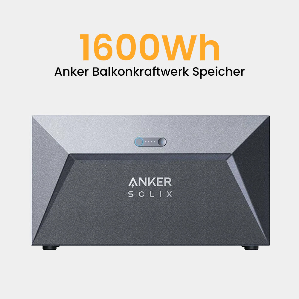 Anker SOLIX Solarbank E1600, 800W Growatt/Apsystems, 870/880 Bifaziale Solarmodule