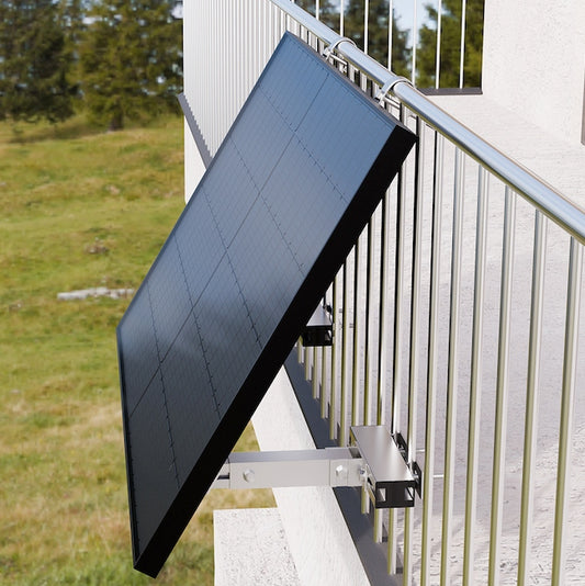 Powerness Aufständerung Solarmodul Halterung Balkonkraftwerk für Balkon Haken Neu