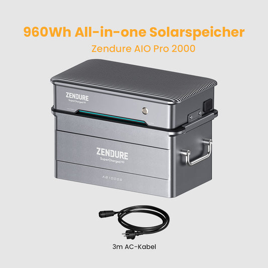 Zendure AIO Pro 1200 All-in-one Solarpeicher für Balkonkraftwerk, 960Wh