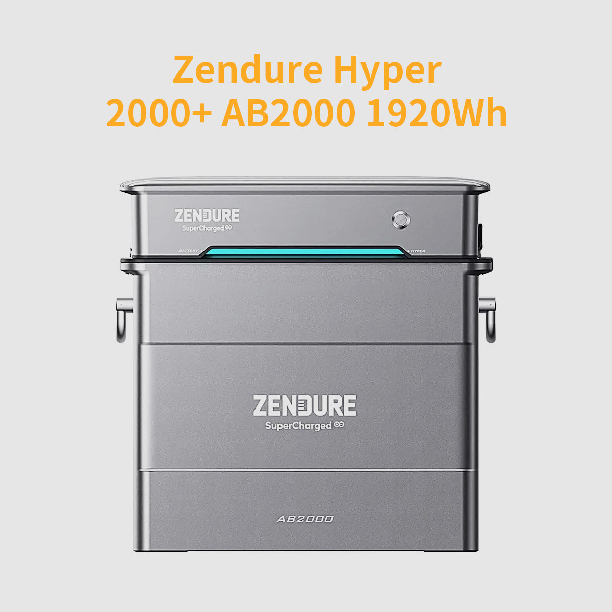 Zendure SolarFlow Hyper 2000 Wechselrichter 1800W mit Stromspeicher AB2000 1920Wh LiFePO4 Akku