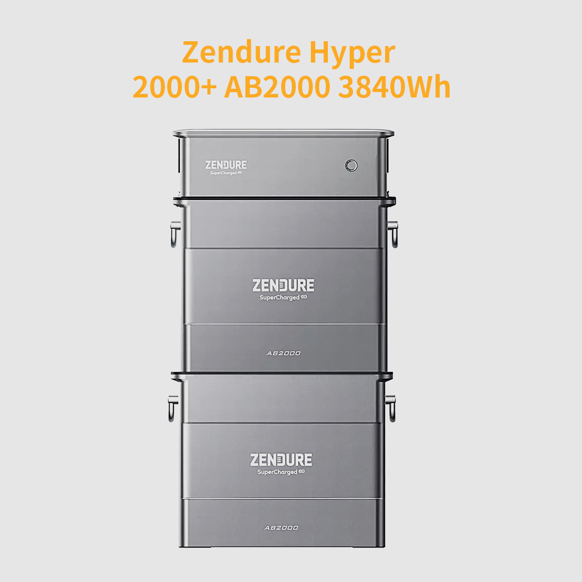 Zendure SolarFlow Hyper 2000 Wechselrichter 1800W mit Stromspeicher AB2000 1920Wh LiFePO4 Akku