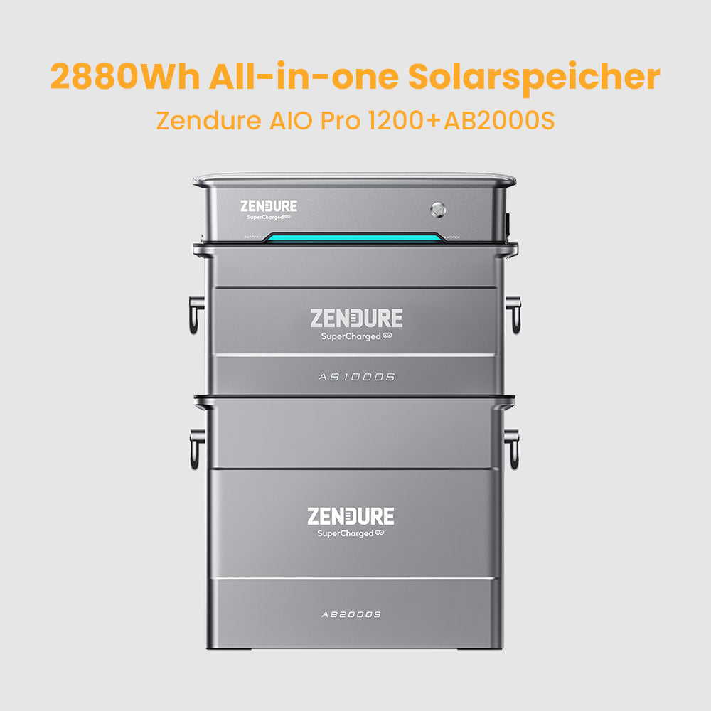 Zendure AIO Pro 1200 All-in-one Solarpeicher für Balkonkraftwerk, 960Wh